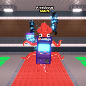名前は「タコ」なのに見た目は「イカ」「Arcadopus(アルカドプス)」はアーケード筐体と融合したSecret?レア度・価値まとめ【Steal a Brainrot】