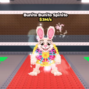 Los Bunitosより価値が高い親キャラ「Bunito Bunito Spinito(ブニート・ブニート・スピニート)」はNew Year’s Machine最高レアSecret?レア度・価値まとめ【Steal a Brainrot】