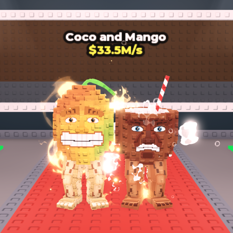 ココ・アンド・マンゴー(Coco and Mango)は「また食べ物Duo」と自虐?レア度・価値まとめ【Steal a Brainrot】