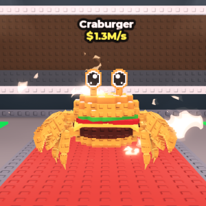 カニとバーガーが融合した「Craburger(クラバーガー)」はOcto Lucky Block産の入手不可Secret？レア度・価値まとめ【Steal a Brainrot】