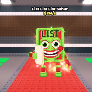 実用需要からコレクター需要へ転換した「List List List Sahur(リスト・リスト・リスト・サフール)」はWinter Hour最難関Secret？レア度・価値まとめ【Steal a Brainrot】
