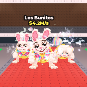 親の実装から4ヶ月遅れで登場「Los Bunitos(ロス・ブニートス)」は親より安いのに高収益な逆転Secret?レア度・価値まとめ【Steal a Brainrot】