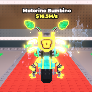 ロボット蜂とバイクが融合した「Motorino Bumbino(モトリーノ・バンビーノ)」はBee Lucky Block産の新Secret?レア度・価値まとめ【Steal a Brainrot】