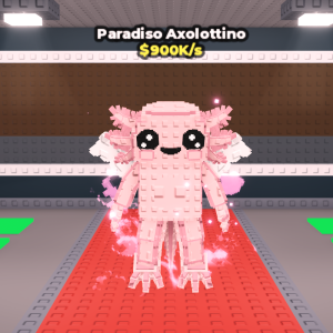 翼を持つ擬人化ウーパールーパー「Paradiso Axolottino(パラディソ・アゾロッティーノ)」はDivine Fuse産のSecret？レア度・価値まとめ【Steal a Brainrot】
