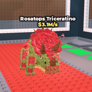 ゲーム初のトリケラトプス型「Rosatops Triceratino(ロサトップス・トリケラティーノ)」はBee Lucky Block産の新Secret？レア度・価値まとめ【Steal a Brainrot】
