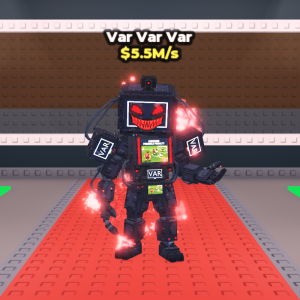開発初期は「VARgantua」だった「Var Var Var(ヴァー・ヴァー・ヴァー)」はワールドカップのVAR判定モチーフSecret?レア度・価値まとめ【Steal a Brainrot】