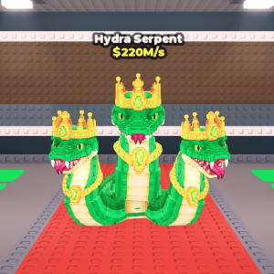 王冠をかぶった三つ首の蛇「Hydra Serpent(ハイドラ・サーペント)」はヒドラ系4代目のSecret?レア度・価値まとめ【Steal a Brainrot】