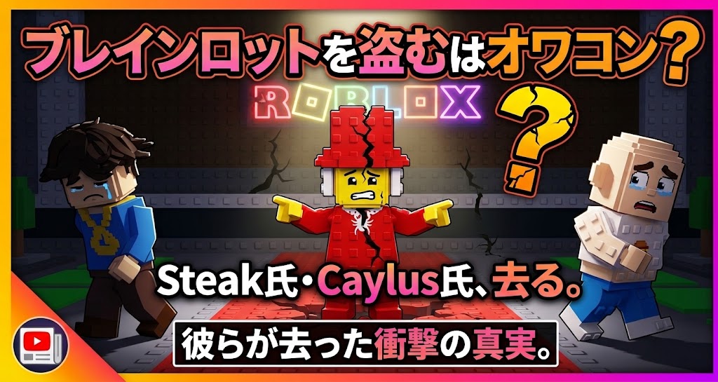 なぜSteak氏・Caylus氏はSteal a Brainrotを去ったのか?本人の言葉と語られなかった背景