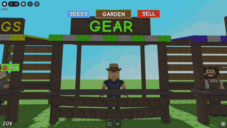 Grow a garden（庭を成長させる）ギアショップ