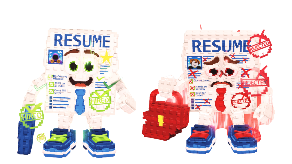 Yess my Resume と Noo my Resume