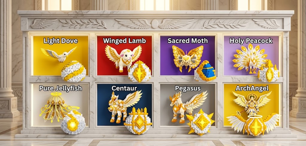 Light Animals（天使サイド）のペット一覧