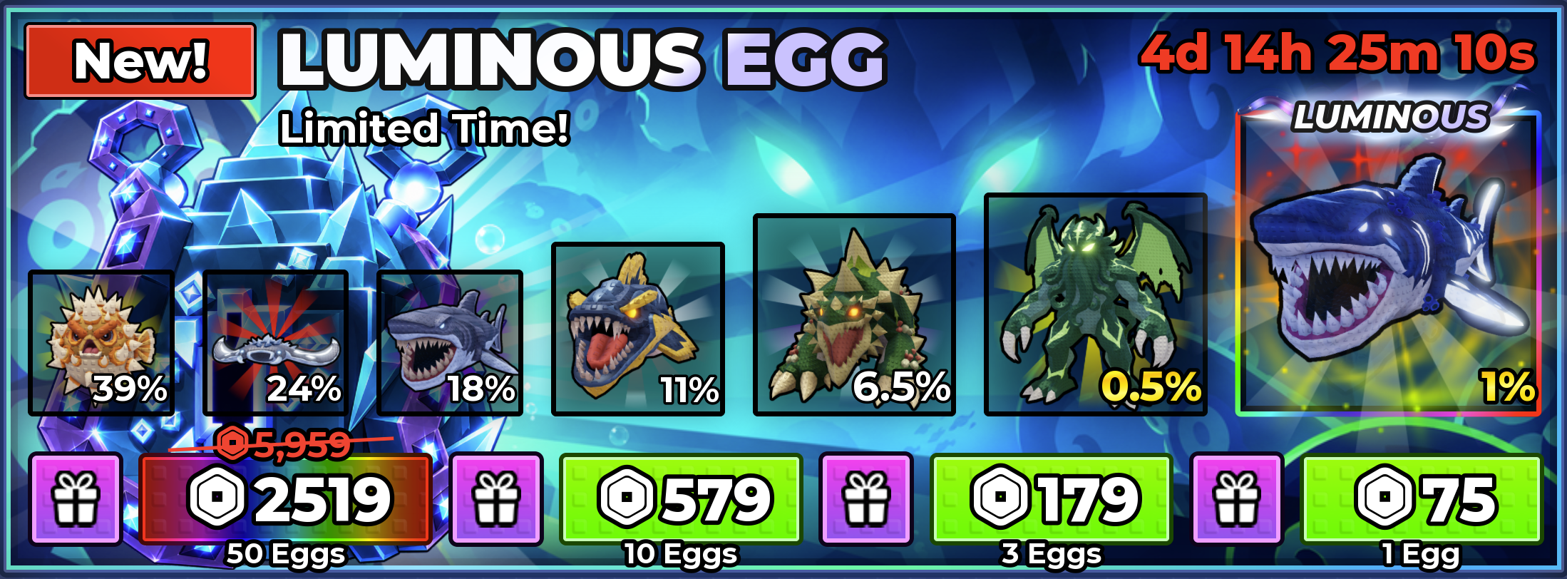 Luminous Eggのショップ表示